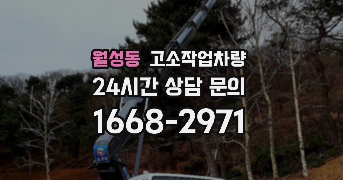 월성동 고소작업차량