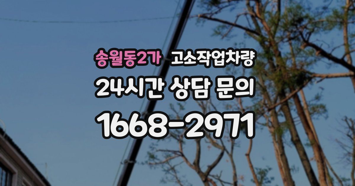 송월동2가 고소작업차량