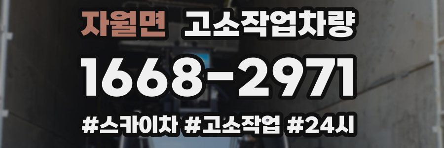 자월면 고소작업차량