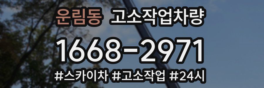 운림동 고소작업차량