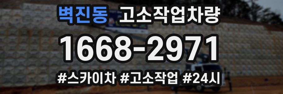 벽진동 고소작업차량