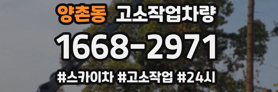 양촌동 고소작업차량