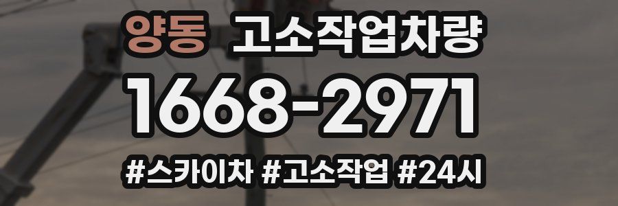 양동 고소작업차량