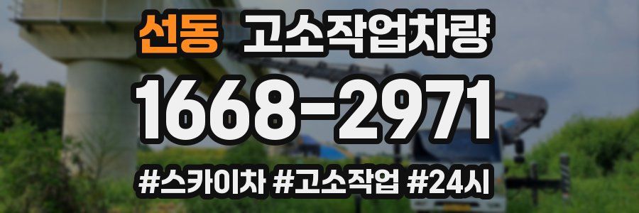 선동 고소작업차량