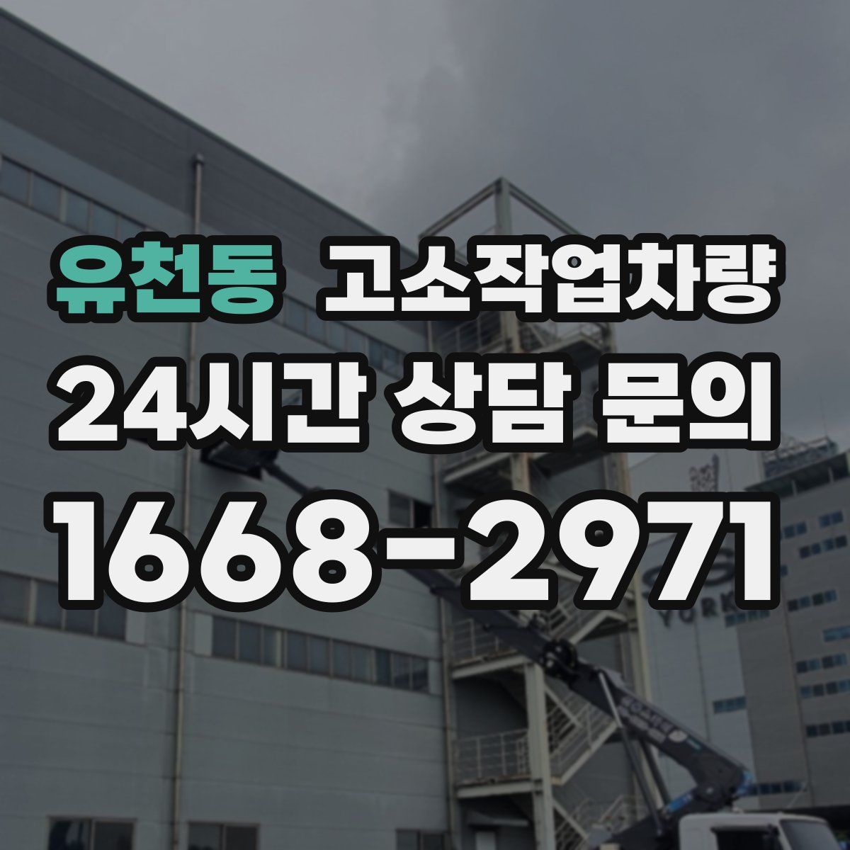유천동 고소작업차량