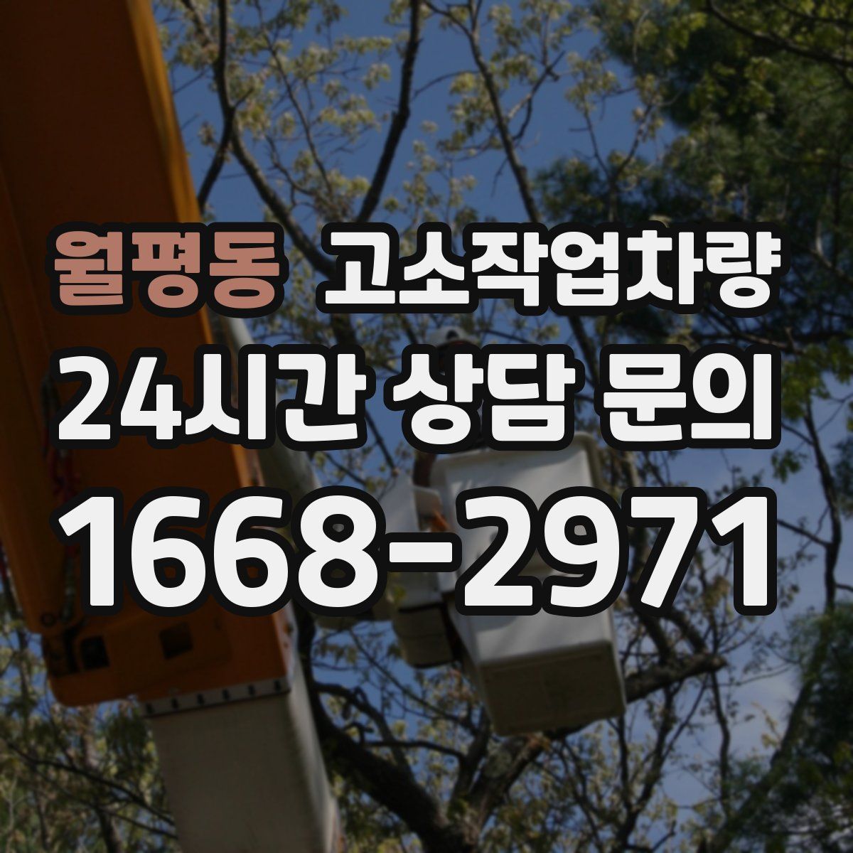 월평동 고소작업차량