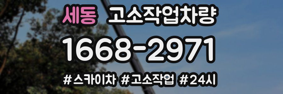 세동 고소작업차량