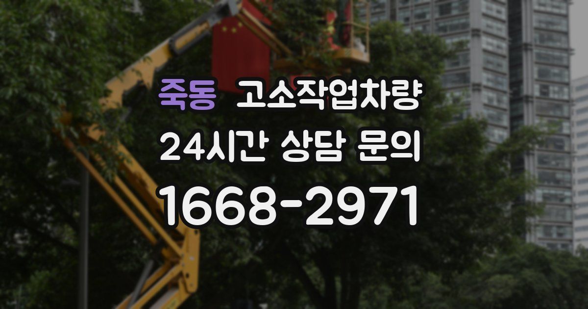 죽동 고소작업차량