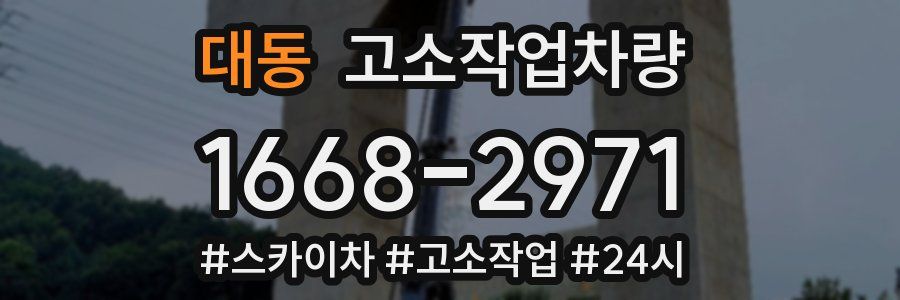 대동 고소작업차량