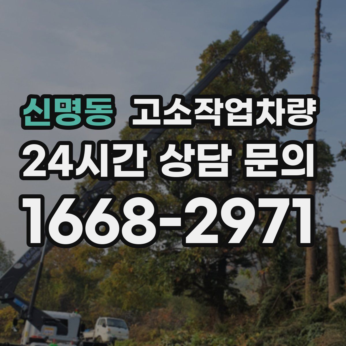신명동 고소작업차량