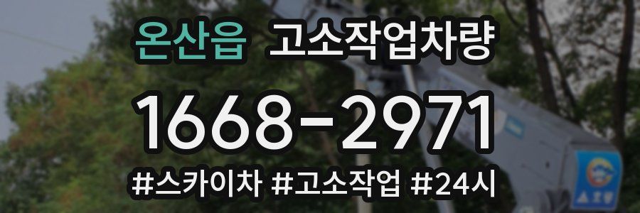 온산읍 고소작업차량