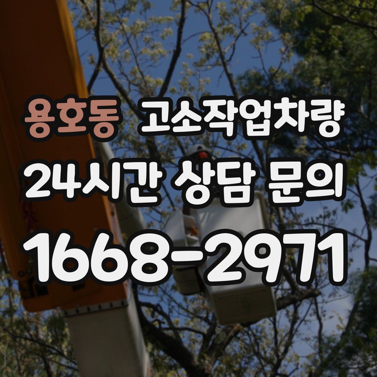 용호동 고소작업차량