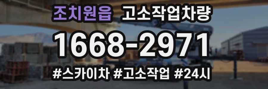 조치원읍 고소작업차량