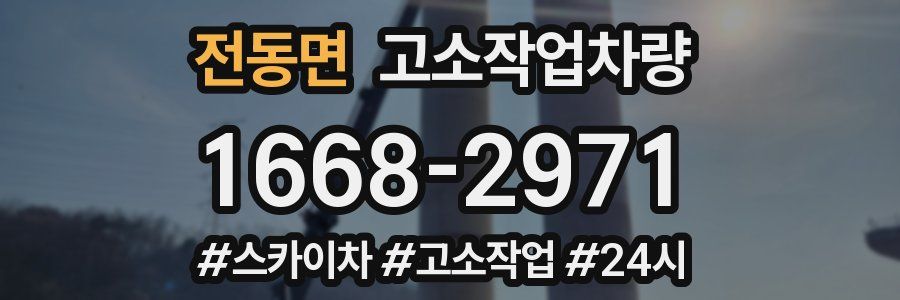 전동면 고소작업차량