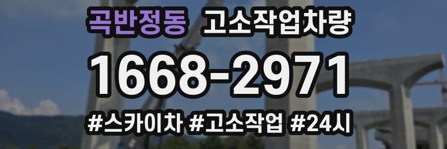 곡반정동 고소작업차량