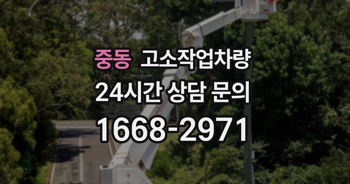 중동 고소작업차량