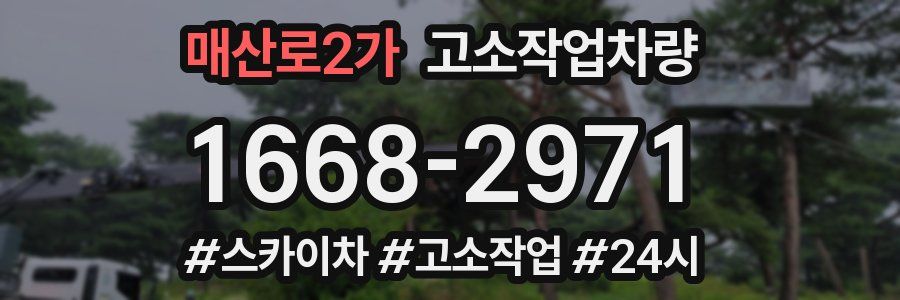 매산로2가 고소작업차량