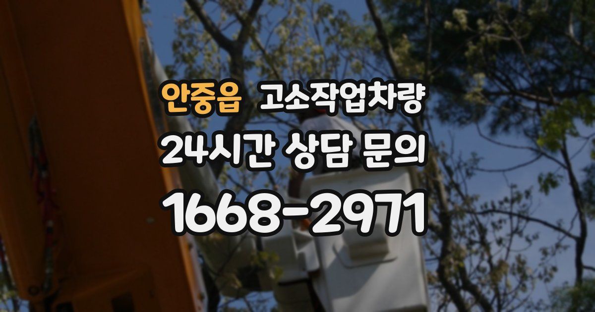 안중읍 고소작업차량