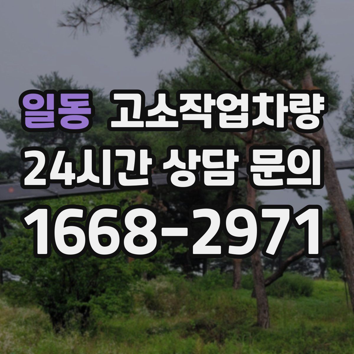 일동 고소작업차량