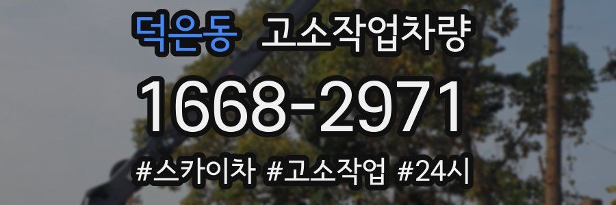 덕은동 고소작업차량