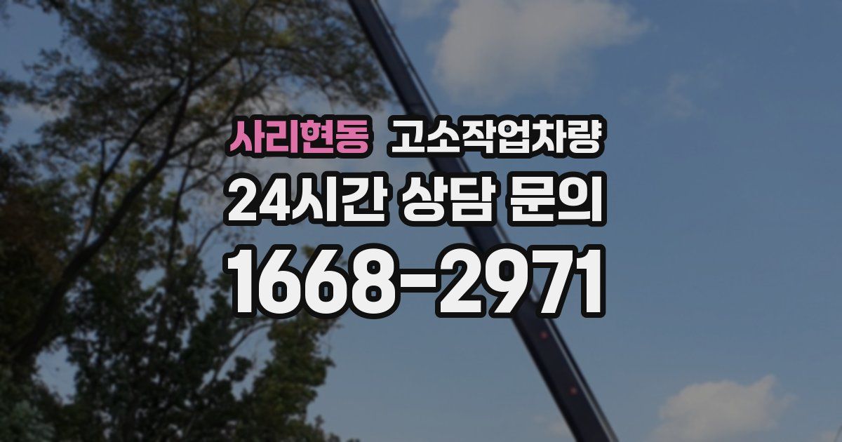 사리현동 고소작업차량