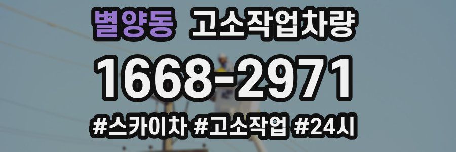별양동 고소작업차량