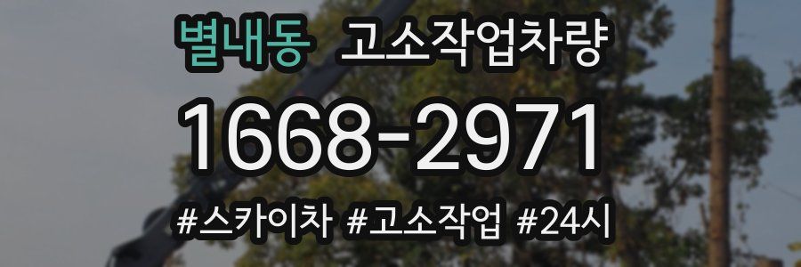 별내동 고소작업차량