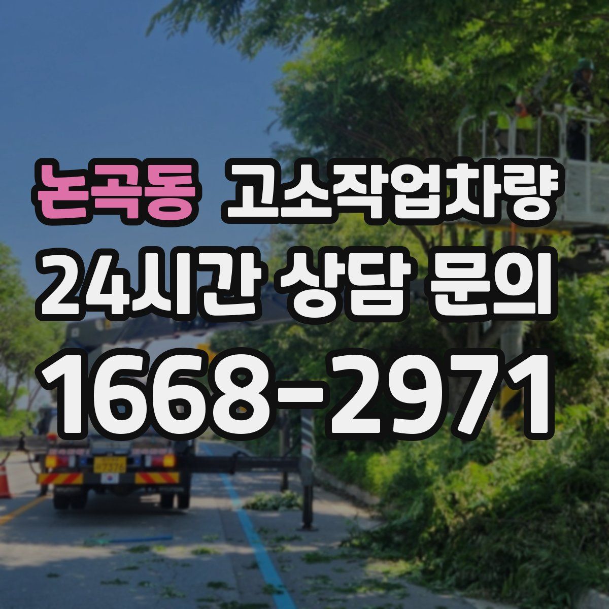 논곡동 고소작업차량