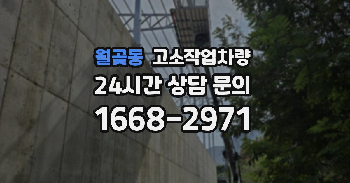 월곶동 고소작업차량