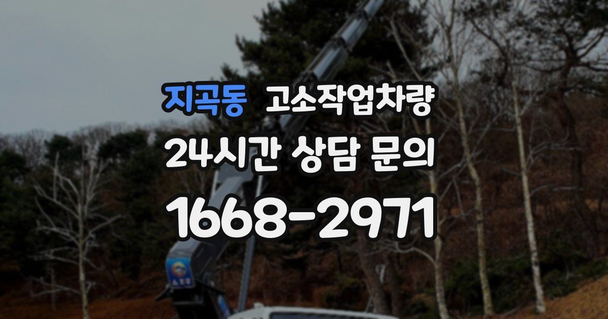 지곡동 고소작업차량