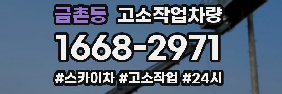 금촌동 고소작업차량