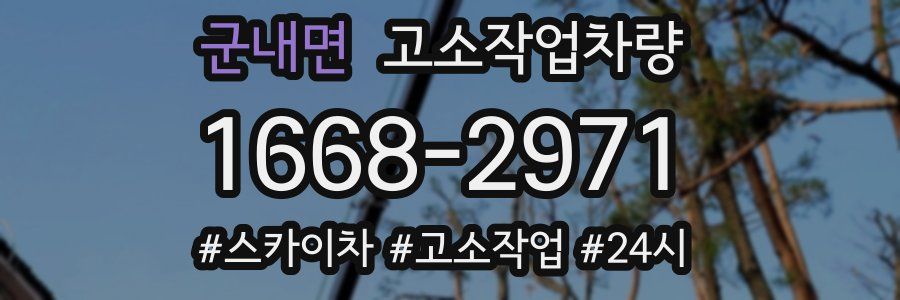 군내면 고소작업차량