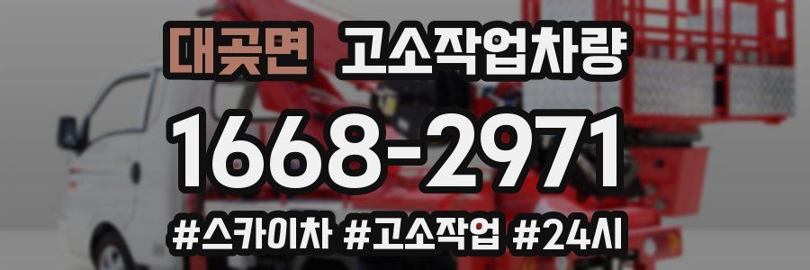 대곶면 고소작업차량