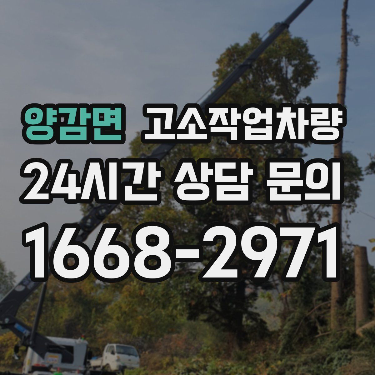 양감면 고소작업차량