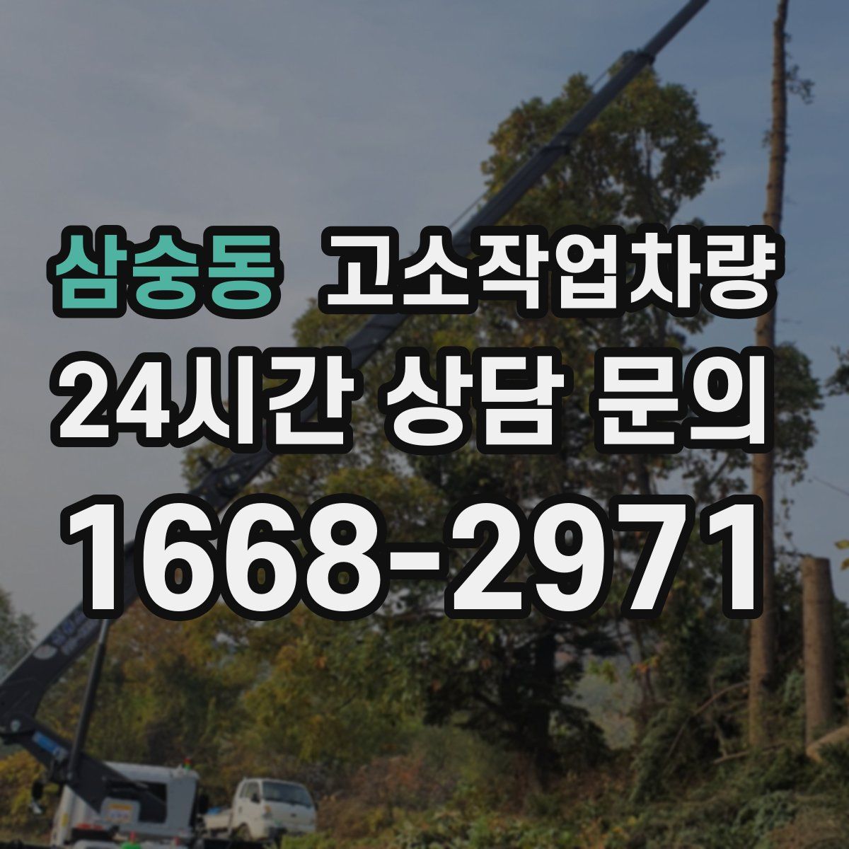삼숭동 고소작업차량