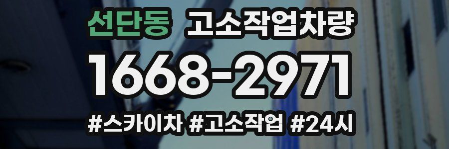선단동 고소작업차량