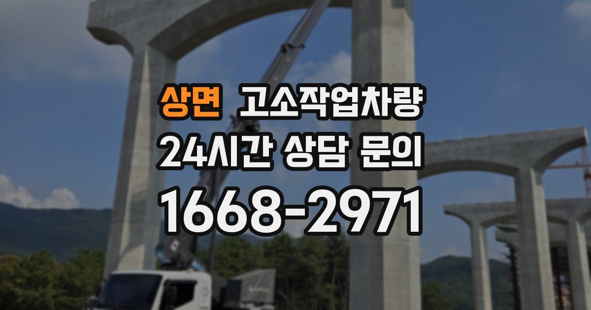 상면 고소작업차량