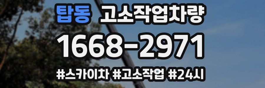 탑동 고소작업차량