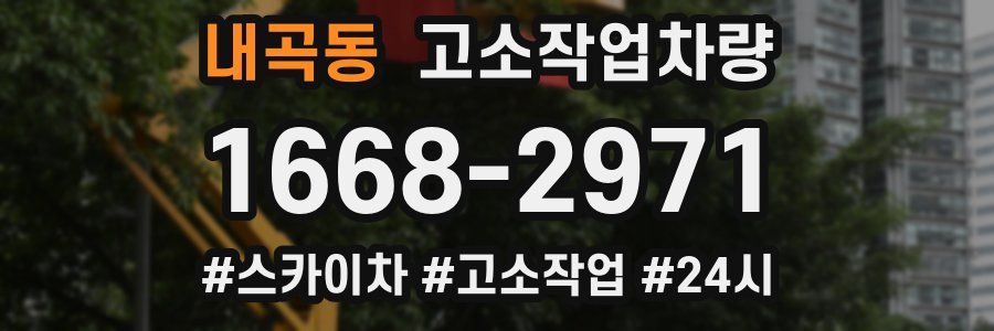 내곡동 고소작업차량