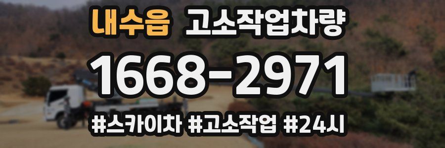 내수읍 고소작업차량