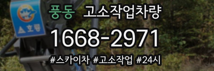 풍동 고소작업차량