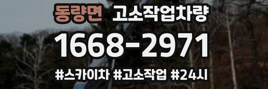 동량면 고소작업차량