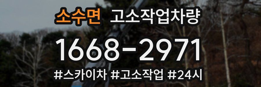 소수면 고소작업차량