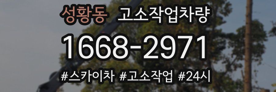 성황동 고소작업차량