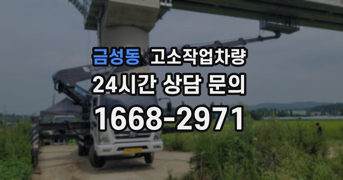 금성동 고소작업차량