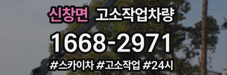 신창면 고소작업차량