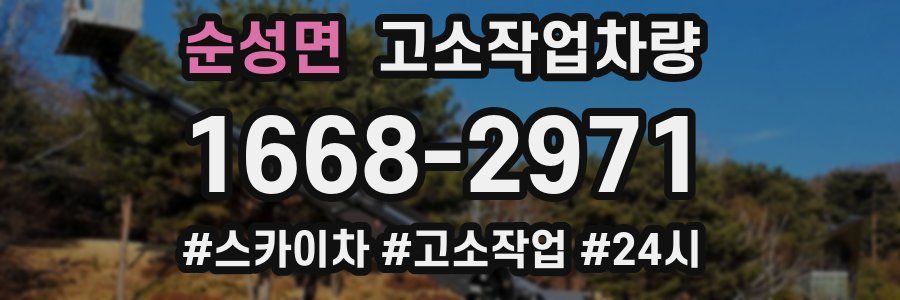 순성면 고소작업차량