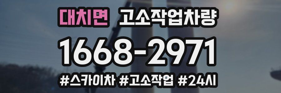 대치면 고소작업차량