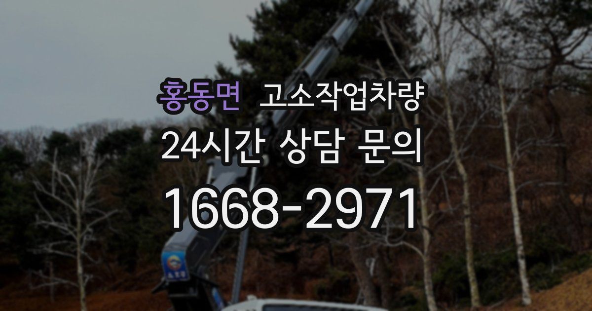 홍동면 고소작업차량
