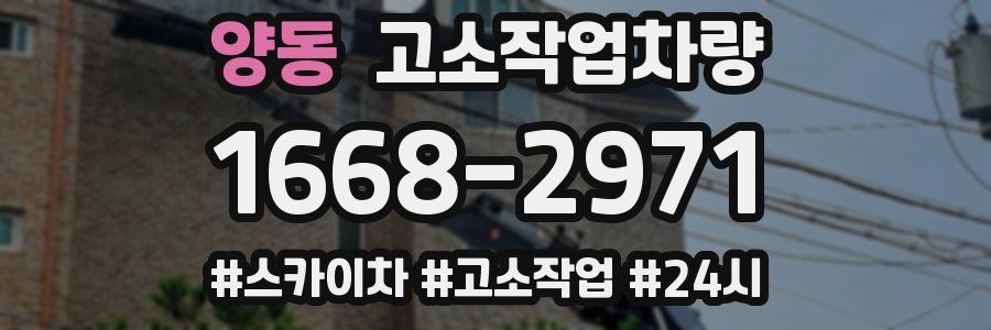 양동 고소작업차량